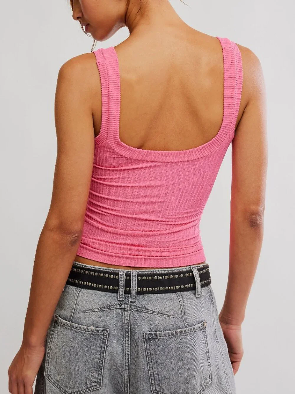 FREE PEOPLE Clean Slate Henley / Pink Flame